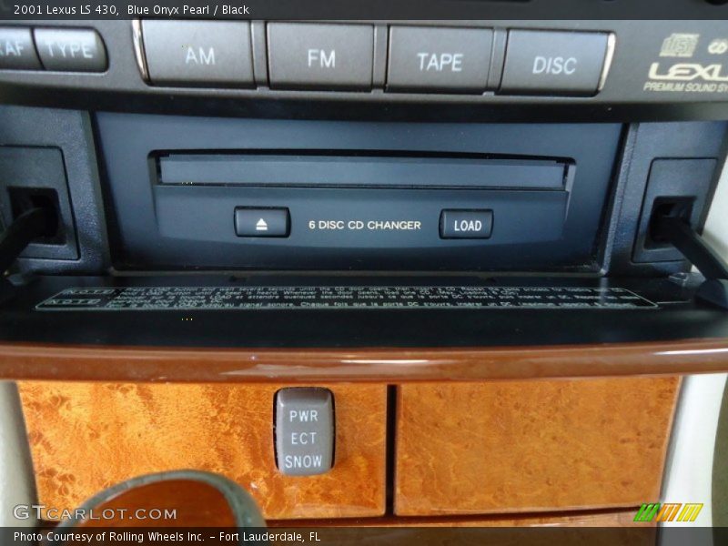 Blue Onyx Pearl / Black 2001 Lexus LS 430