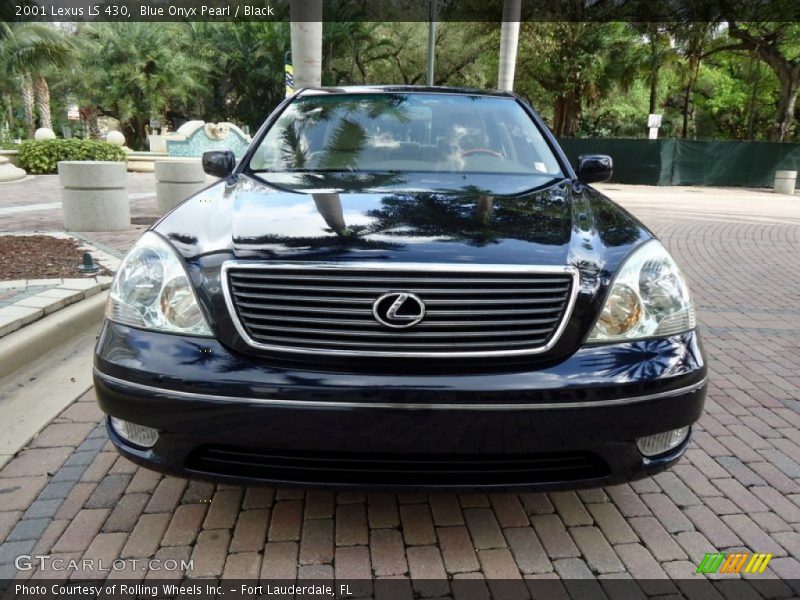Blue Onyx Pearl / Black 2001 Lexus LS 430