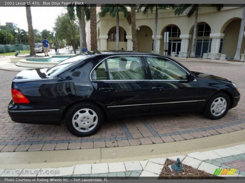 Blue Onyx Pearl / Black 2001 Lexus LS 430