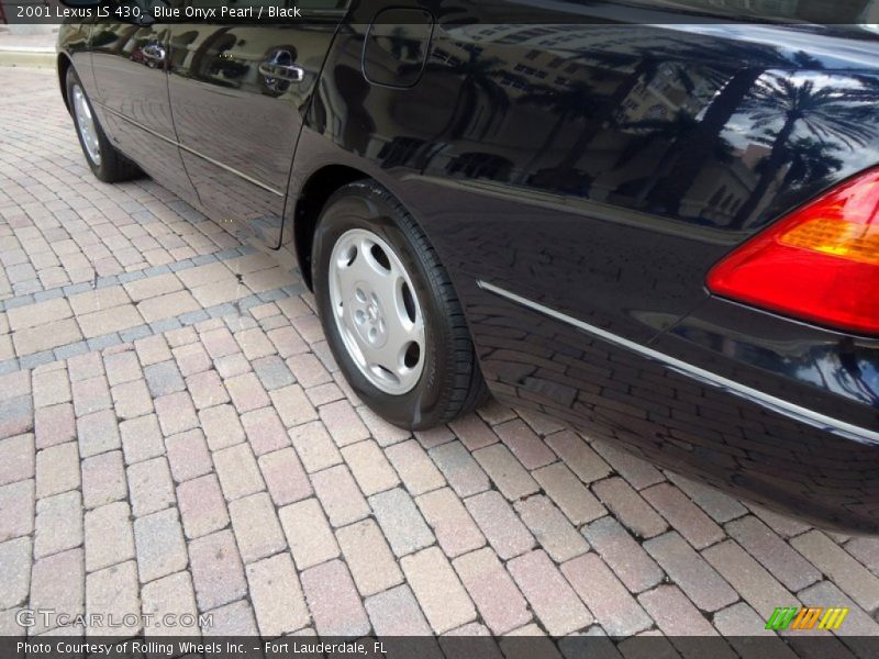 Blue Onyx Pearl / Black 2001 Lexus LS 430