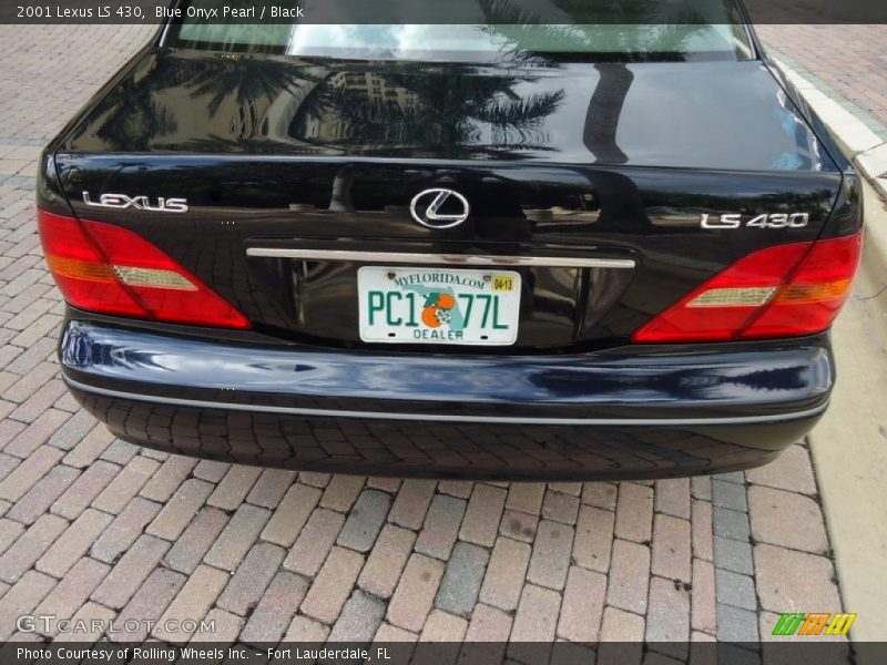 Blue Onyx Pearl / Black 2001 Lexus LS 430