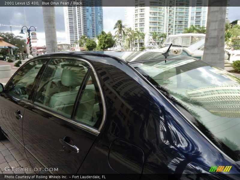Blue Onyx Pearl / Black 2001 Lexus LS 430