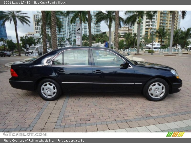 Blue Onyx Pearl / Black 2001 Lexus LS 430