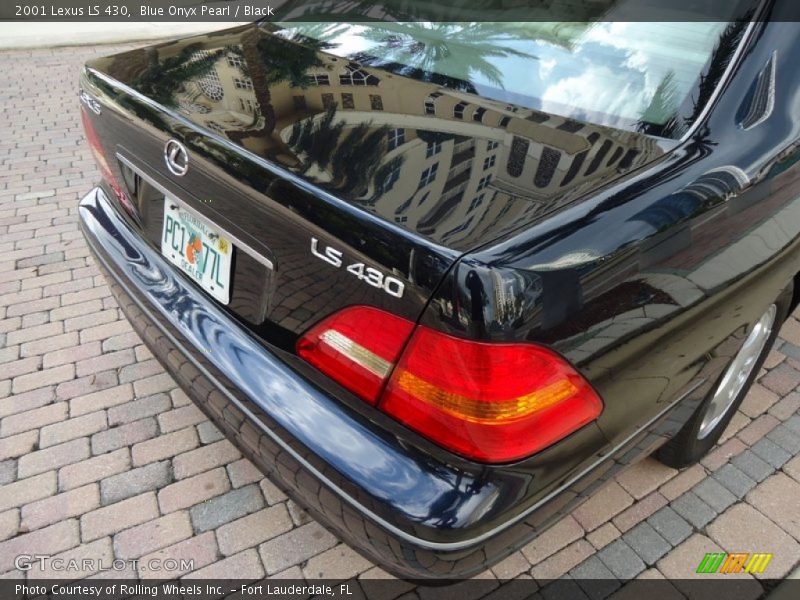 Blue Onyx Pearl / Black 2001 Lexus LS 430