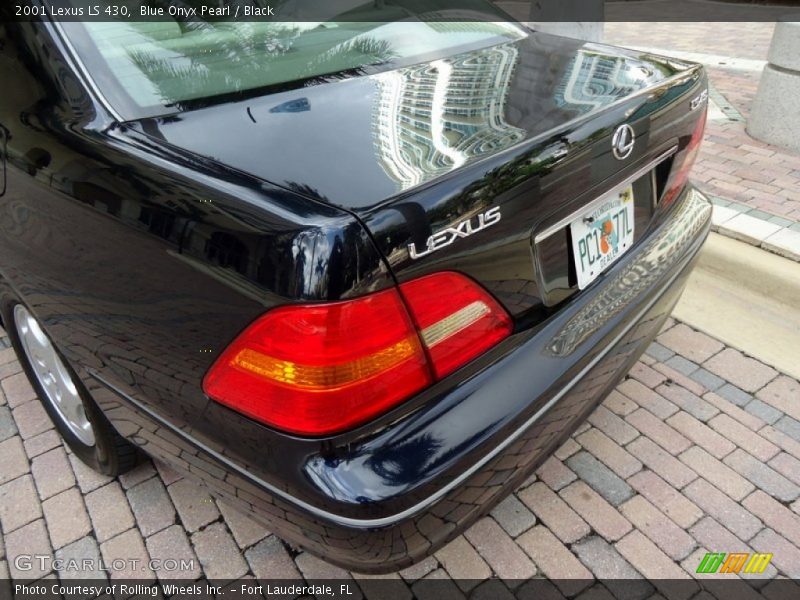 Blue Onyx Pearl / Black 2001 Lexus LS 430