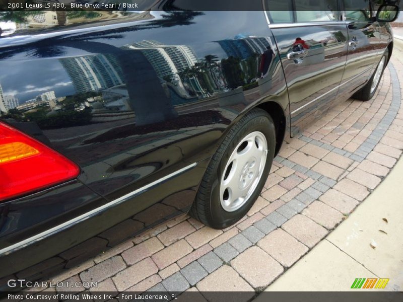 Blue Onyx Pearl / Black 2001 Lexus LS 430