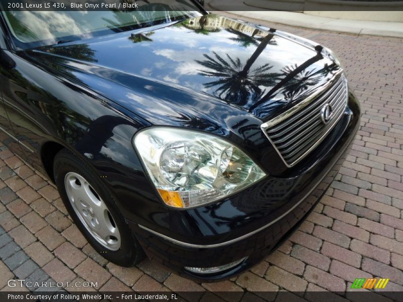 Blue Onyx Pearl / Black 2001 Lexus LS 430