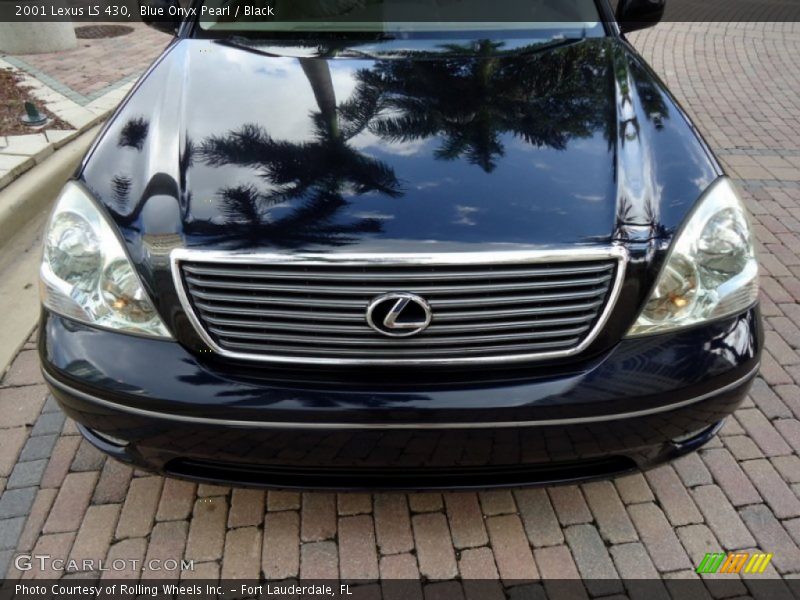 Blue Onyx Pearl / Black 2001 Lexus LS 430