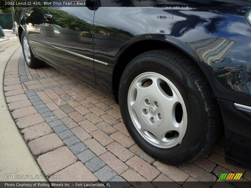 Blue Onyx Pearl / Black 2001 Lexus LS 430
