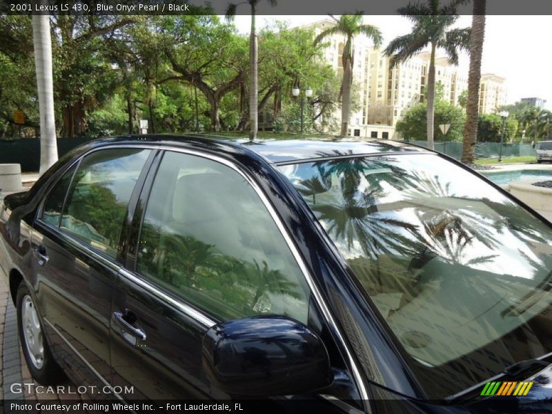Blue Onyx Pearl / Black 2001 Lexus LS 430