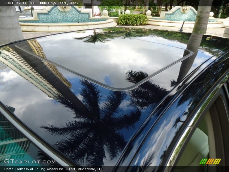 Blue Onyx Pearl / Black 2001 Lexus LS 430