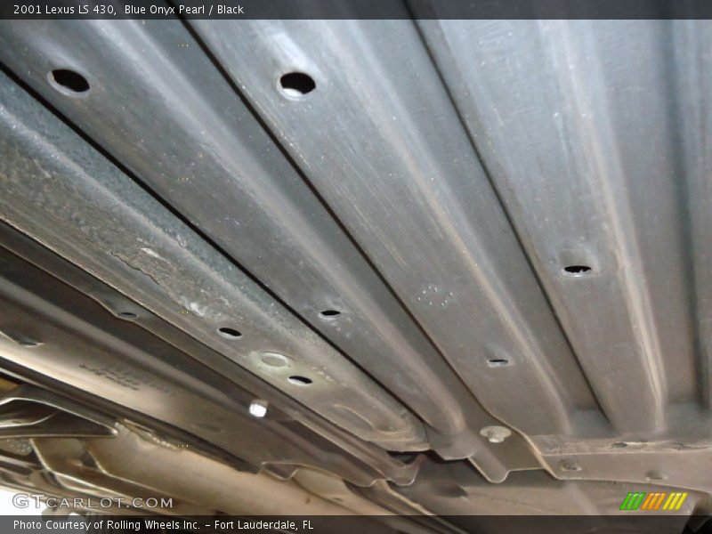 Blue Onyx Pearl / Black 2001 Lexus LS 430