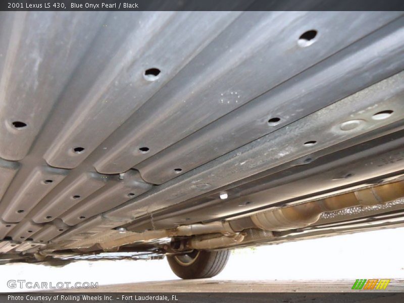 Blue Onyx Pearl / Black 2001 Lexus LS 430