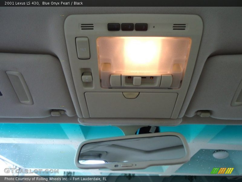 Blue Onyx Pearl / Black 2001 Lexus LS 430