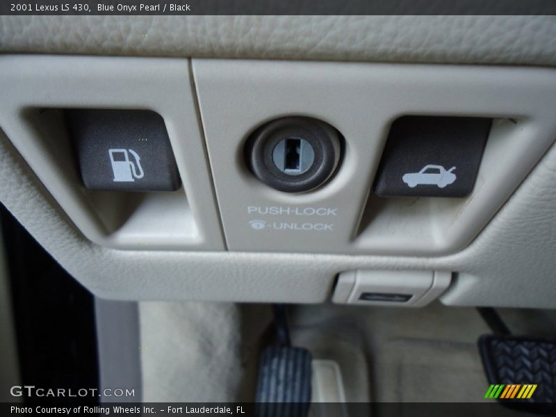 Blue Onyx Pearl / Black 2001 Lexus LS 430