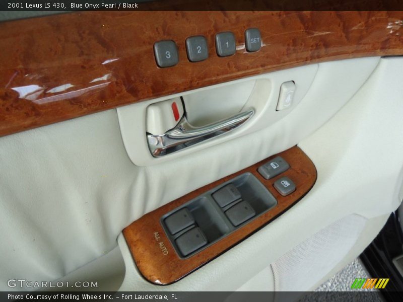 Blue Onyx Pearl / Black 2001 Lexus LS 430