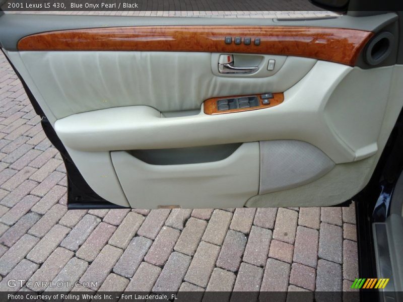 Blue Onyx Pearl / Black 2001 Lexus LS 430