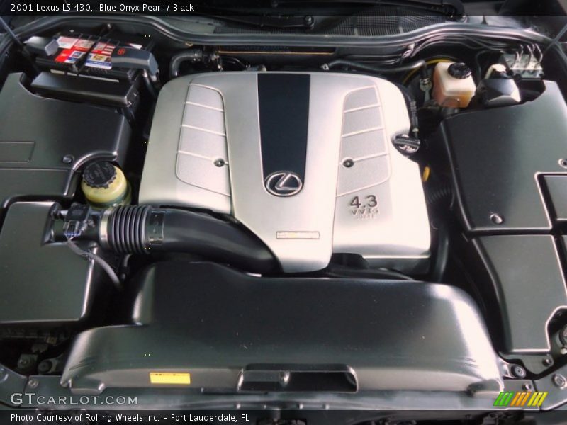 Blue Onyx Pearl / Black 2001 Lexus LS 430