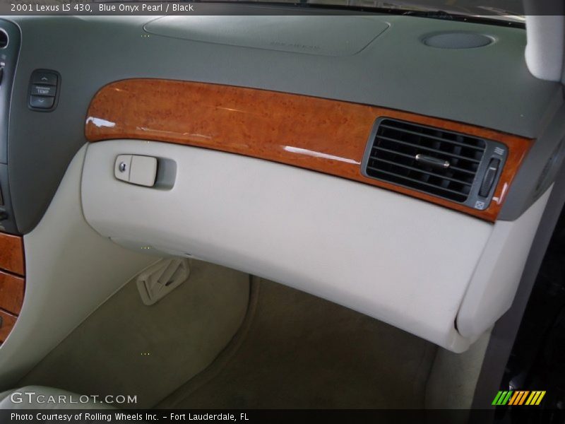 Blue Onyx Pearl / Black 2001 Lexus LS 430