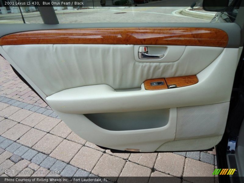 Blue Onyx Pearl / Black 2001 Lexus LS 430
