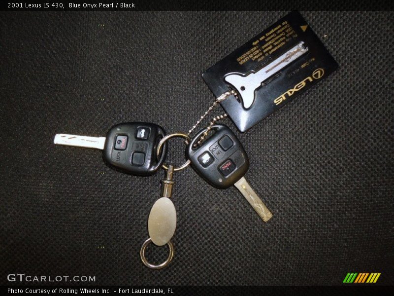 Blue Onyx Pearl / Black 2001 Lexus LS 430