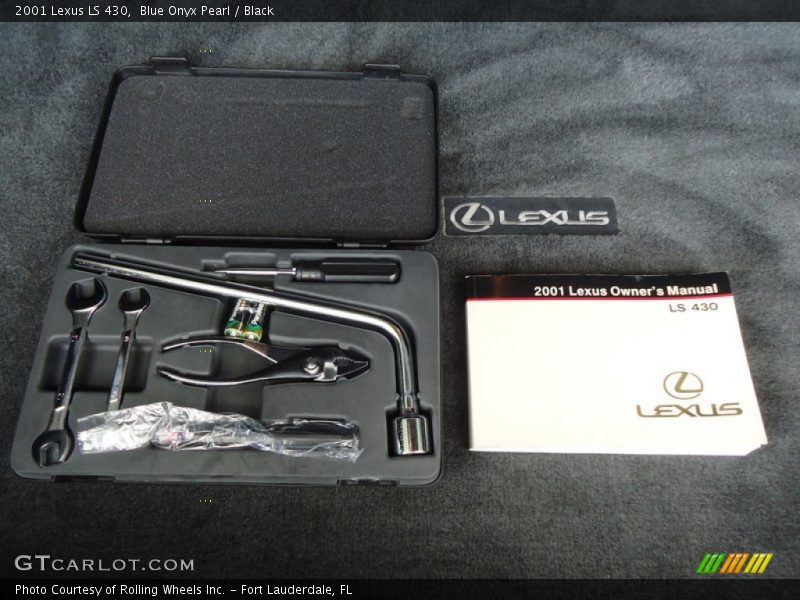 Blue Onyx Pearl / Black 2001 Lexus LS 430