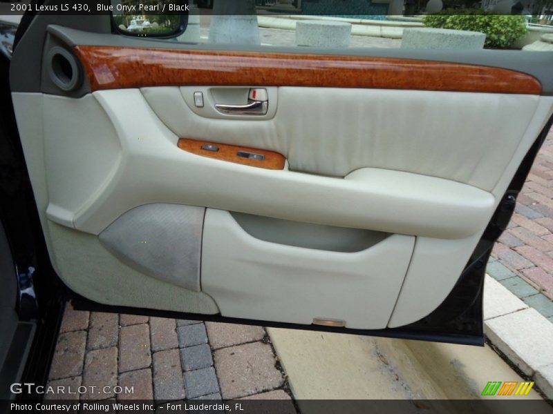 Blue Onyx Pearl / Black 2001 Lexus LS 430