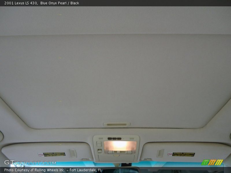 Blue Onyx Pearl / Black 2001 Lexus LS 430