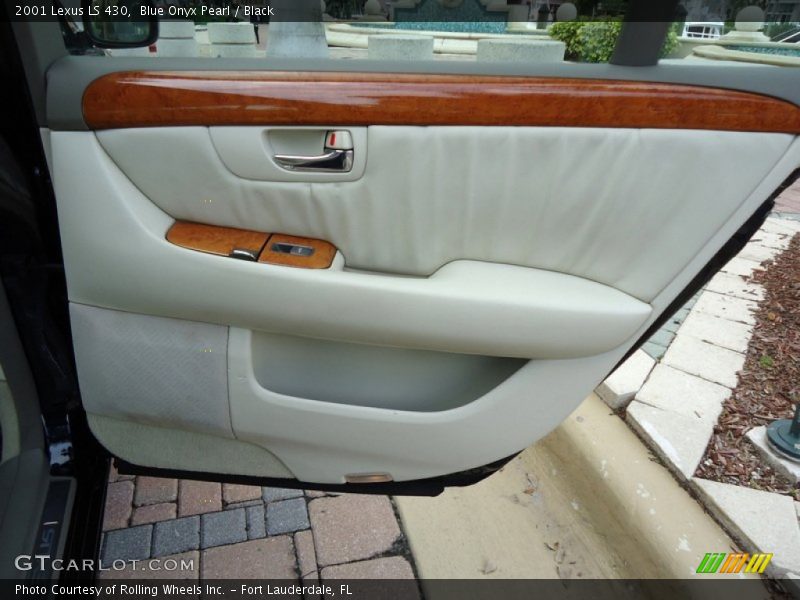 Blue Onyx Pearl / Black 2001 Lexus LS 430