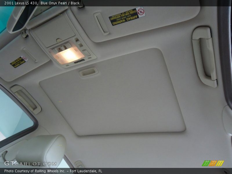 Blue Onyx Pearl / Black 2001 Lexus LS 430
