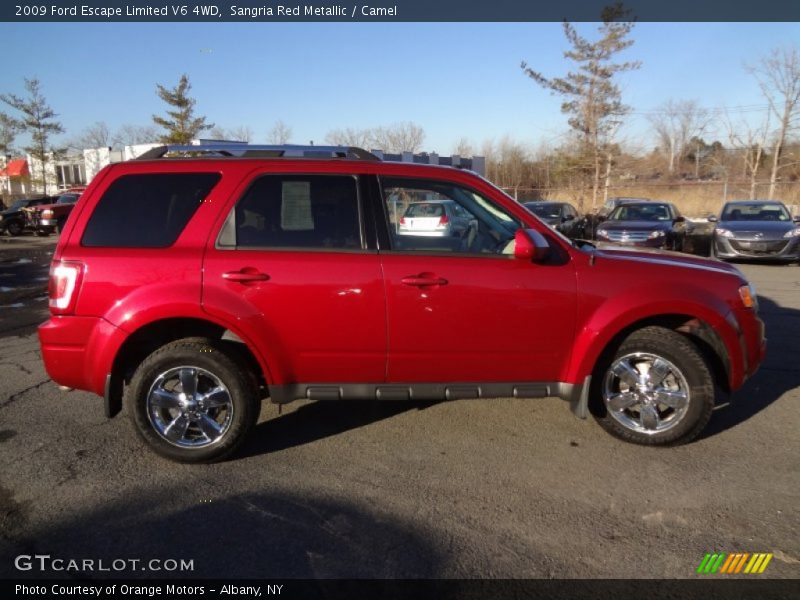Sangria Red Metallic / Camel 2009 Ford Escape Limited V6 4WD