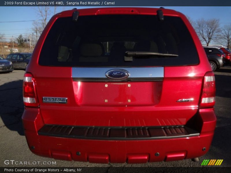 Sangria Red Metallic / Camel 2009 Ford Escape Limited V6 4WD