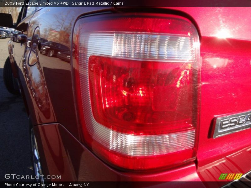 Sangria Red Metallic / Camel 2009 Ford Escape Limited V6 4WD