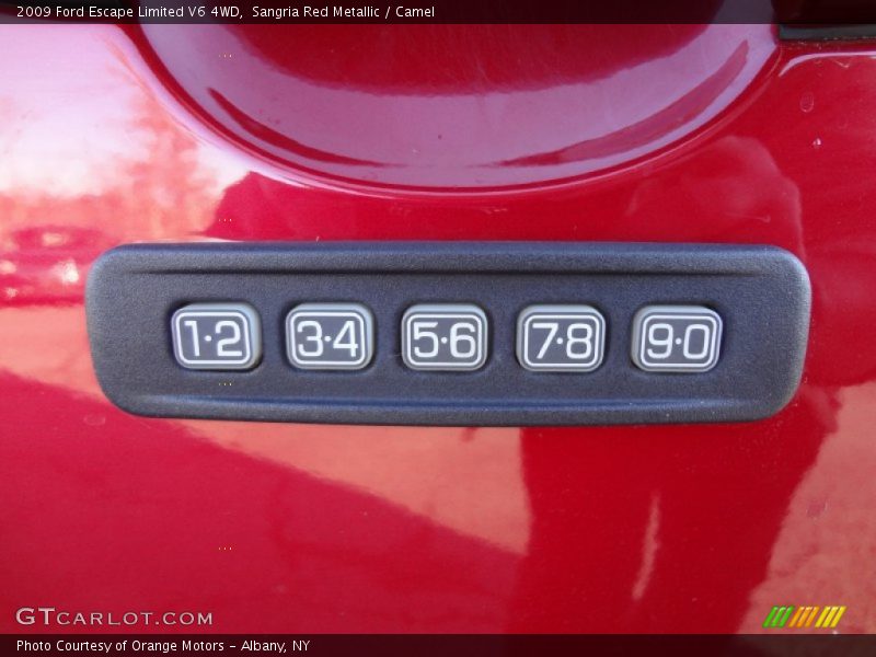 Sangria Red Metallic / Camel 2009 Ford Escape Limited V6 4WD