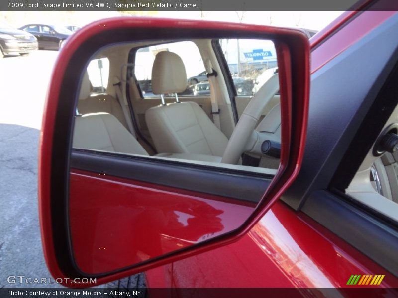 Sangria Red Metallic / Camel 2009 Ford Escape Limited V6 4WD