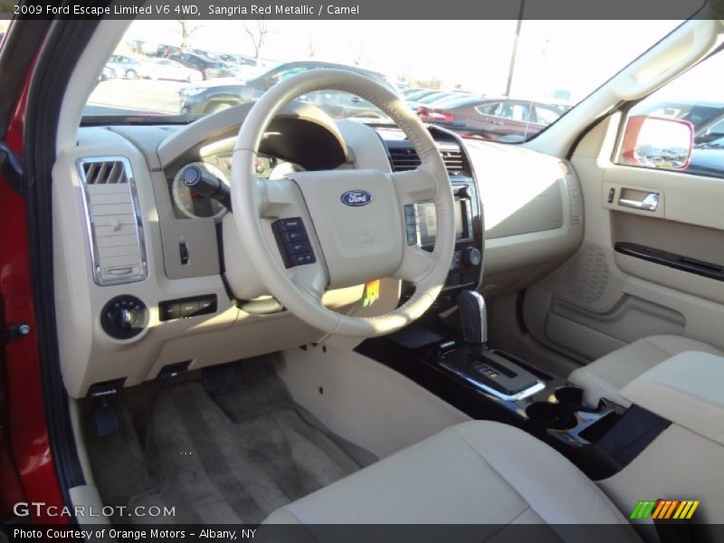 Sangria Red Metallic / Camel 2009 Ford Escape Limited V6 4WD
