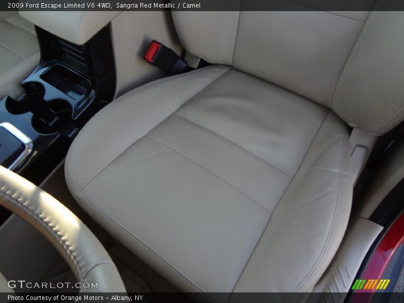 Sangria Red Metallic / Camel 2009 Ford Escape Limited V6 4WD