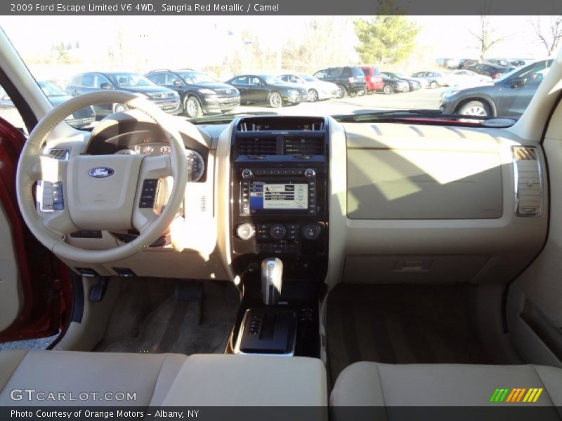 Sangria Red Metallic / Camel 2009 Ford Escape Limited V6 4WD