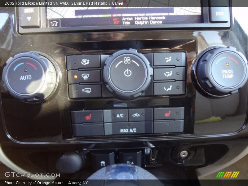 Sangria Red Metallic / Camel 2009 Ford Escape Limited V6 4WD