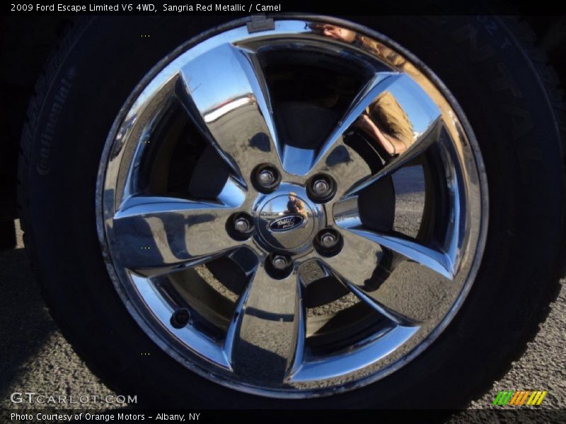 Sangria Red Metallic / Camel 2009 Ford Escape Limited V6 4WD