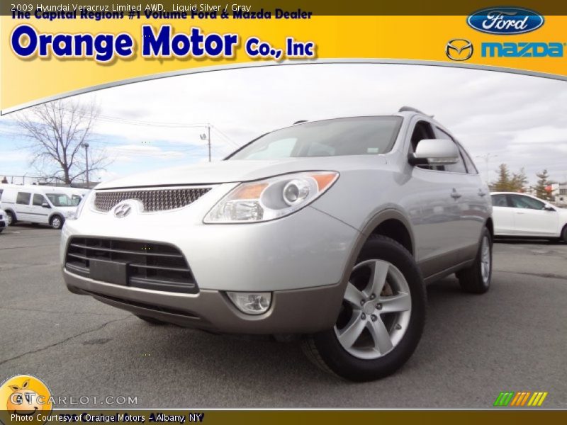 Liquid Silver / Gray 2009 Hyundai Veracruz Limited AWD