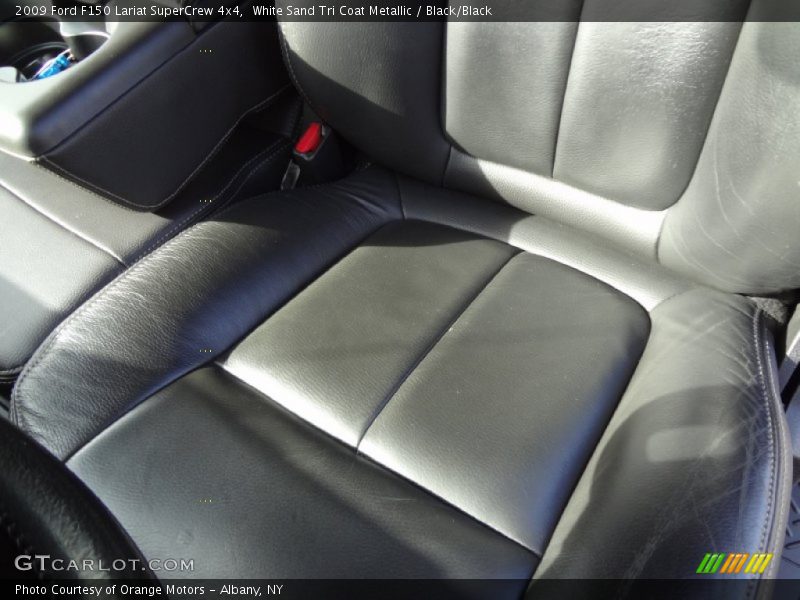 White Sand Tri Coat Metallic / Black/Black 2009 Ford F150 Lariat SuperCrew 4x4