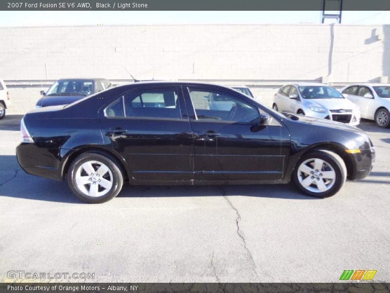 Black / Light Stone 2007 Ford Fusion SE V6 AWD