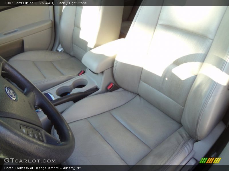 Black / Light Stone 2007 Ford Fusion SE V6 AWD
