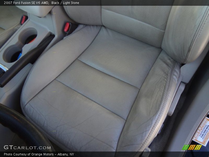 Black / Light Stone 2007 Ford Fusion SE V6 AWD