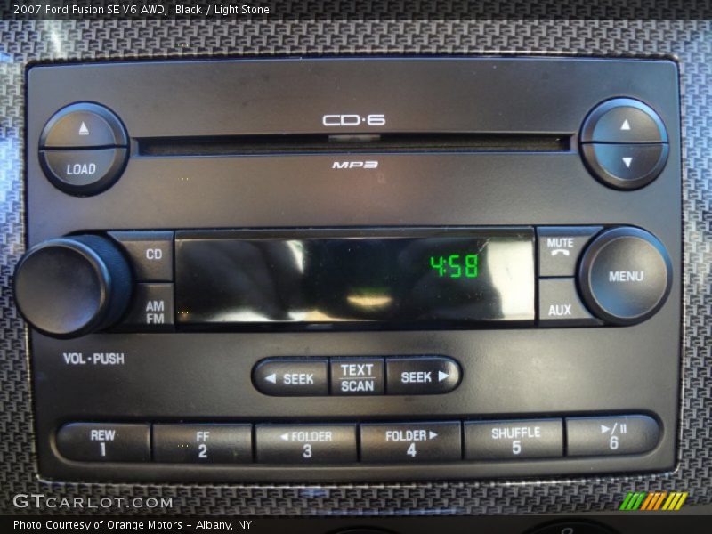 Black / Light Stone 2007 Ford Fusion SE V6 AWD