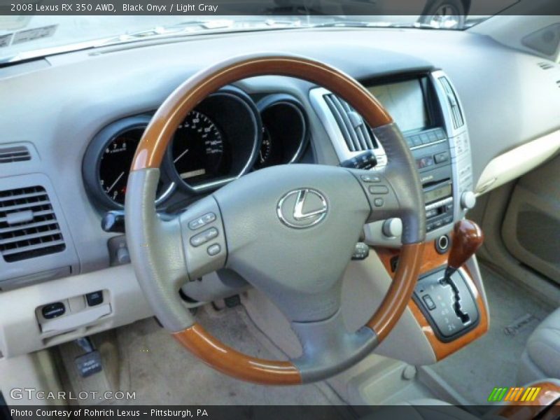 Black Onyx / Light Gray 2008 Lexus RX 350 AWD