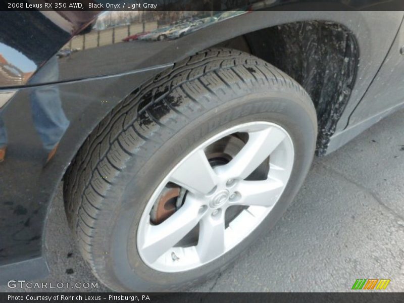 Black Onyx / Light Gray 2008 Lexus RX 350 AWD