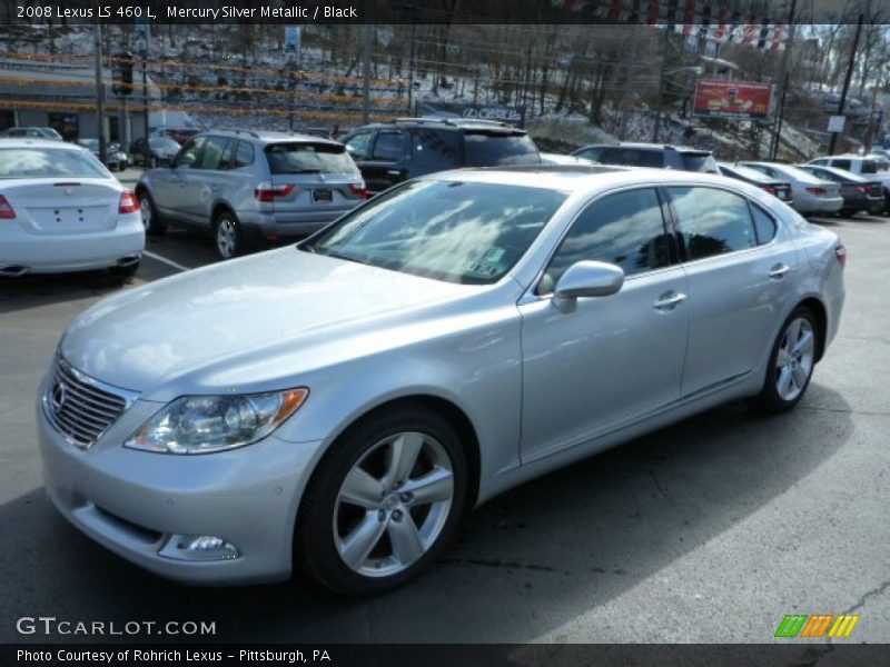 Mercury Silver Metallic / Black 2008 Lexus LS 460 L