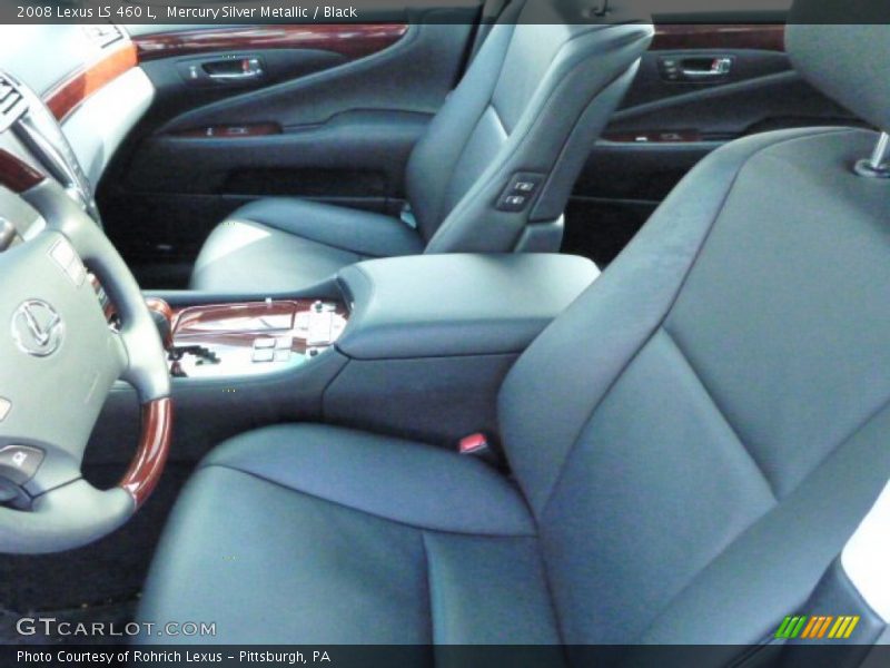 Mercury Silver Metallic / Black 2008 Lexus LS 460 L